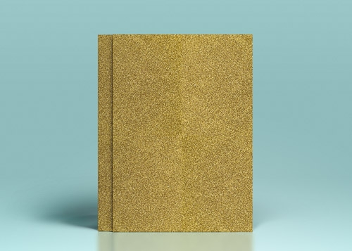 Carton auriu cu sclipici - A4