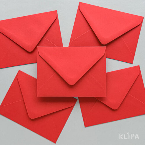 Plicuri colorate roșii C7 pentru vouchere, mărțișoare, mini felicitări